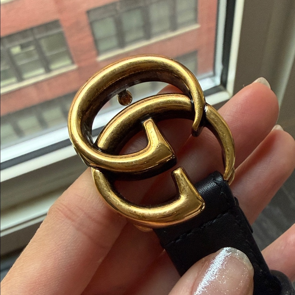 LIKE NEW Gucci GG Marmont thin belt - Picture 4 of 6